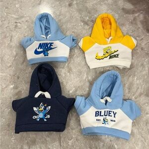 Hoodies for your Labubus! Bluey, Stitch, SpongeBob